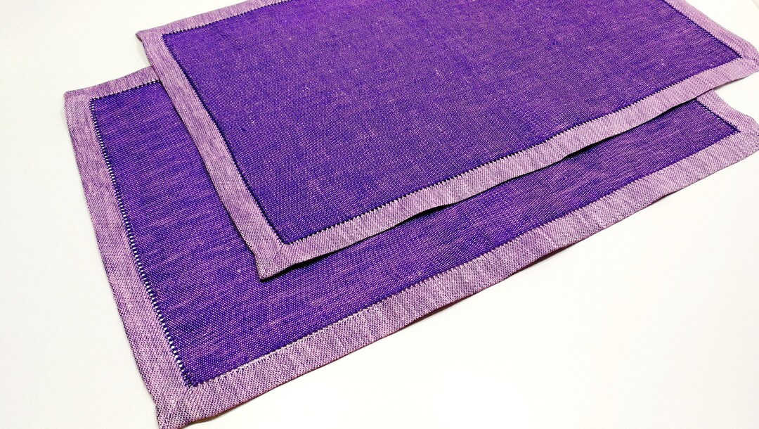SALE Linen Placemats Purple Lilac Linen Placemats 100 Etsy