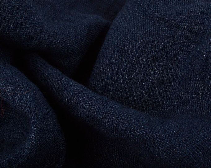 Jean Blue Medium Weight Linen Fabric