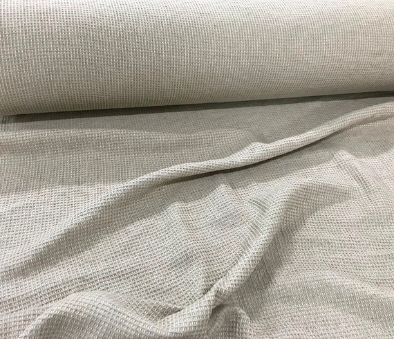 Softened Not Dyed Waffle Linen Fabric, Quite Heavy Thick Linen, 300 GSM,  Washed Linen, Linen Fabric by the Meter, Linen for Bath Beach Towel -   Canada