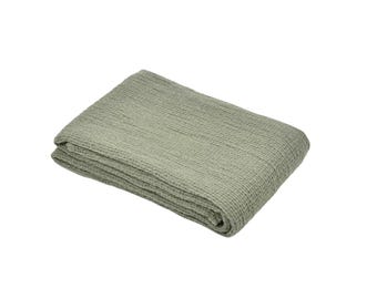Pure linen towel, green towel, soft waffle linen towel, Bath towel, Sauna towel, Bath Sheet, Beach Towel, Travel towel, Guest Towel