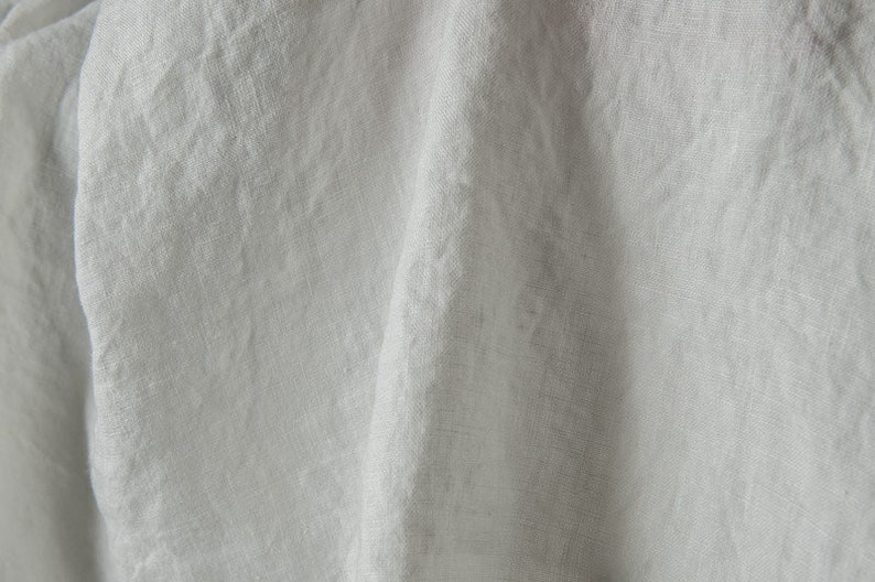 Softened White Linen Fabric QUITE HEAVY Thick White Linen - Etsy