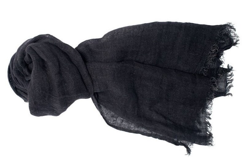 pure linen scarf