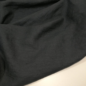Softened linen fabric, dark grey color linen, washed linen for clothes, 190 GSM. Linen fabric by the meter, linen fabric by the yard