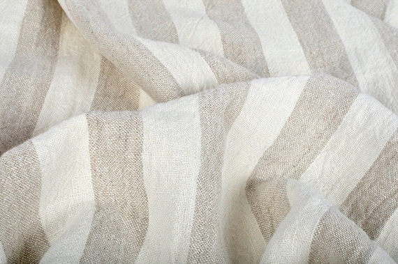 Striped Linen Fabric