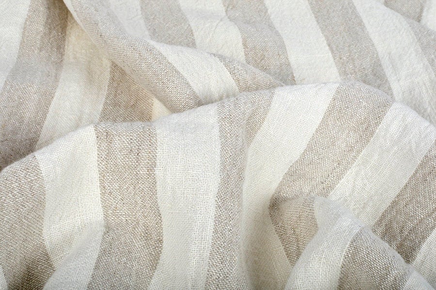 NEAT｜SICILIAN LINEN STRIPE｜WIDE TYPE Ⅰ - Beige｜PRODUCT