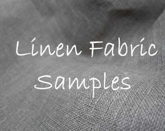 Linen fabric samples, Linen fabric swatches, Bundle of linen swatches, Bundle of linen samples, Set of linen swatches, choose your own set