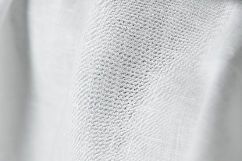 Softened White Linen Fabric LIGHT WEIGHT Thin White Linen Etsy UK