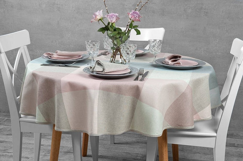 Linen Tablecloth Round Tablecloth Oval Tablecloth Etsy Australia