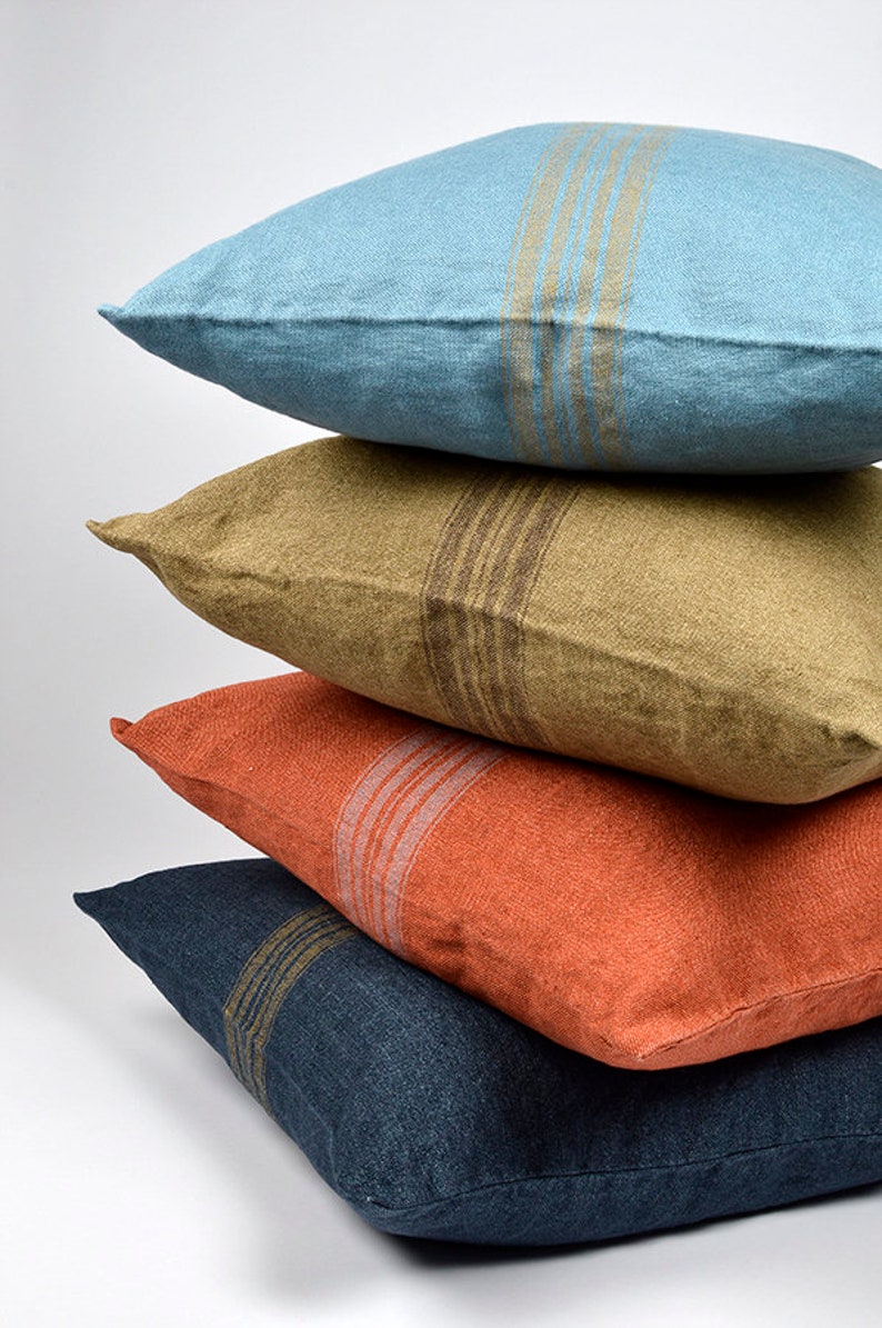 Linen Cushion Cover Linen Pillow Cover French Grain Sack Etsy