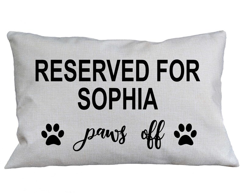 Reserved For The Dog Pillow