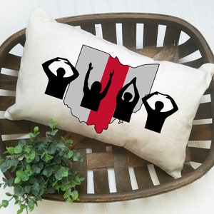The Ohio State Buckeyes Decor, Buckeye Nation Gift, Go Buckeyes, Ohio State Pillow, Buckeyes Pillow, OSU Buckeyes Gift, National Champions