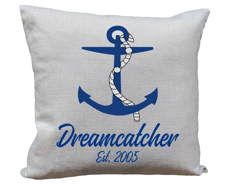 Personalized Boat Name Gift Pillow Boat Captain Gift Etsy