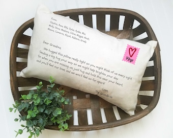Mothers Day Gift for Grandma Pillow, Birthday Gift for Grandma, Nana Pillow Gift, Grandkids Pillow, Grandma Mothers Day, Grandchildren