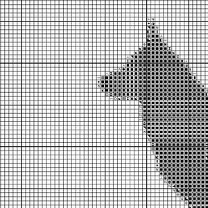 Dog Silhouette German Shepherd Cross Stitch Pattern image 2