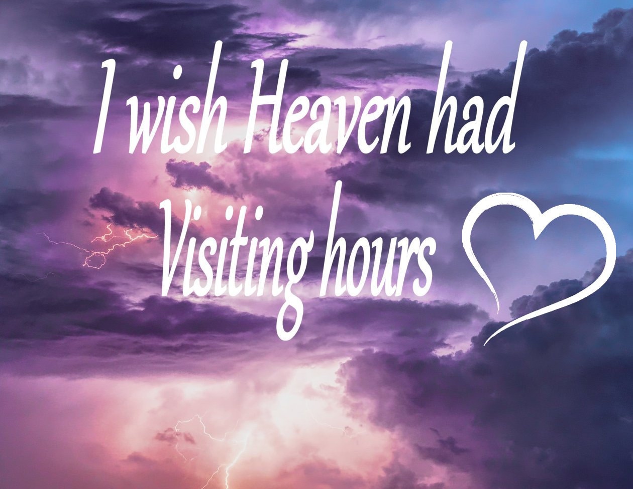 Wish Heaven had visiting hours cross stitch pattern PDF Etsy