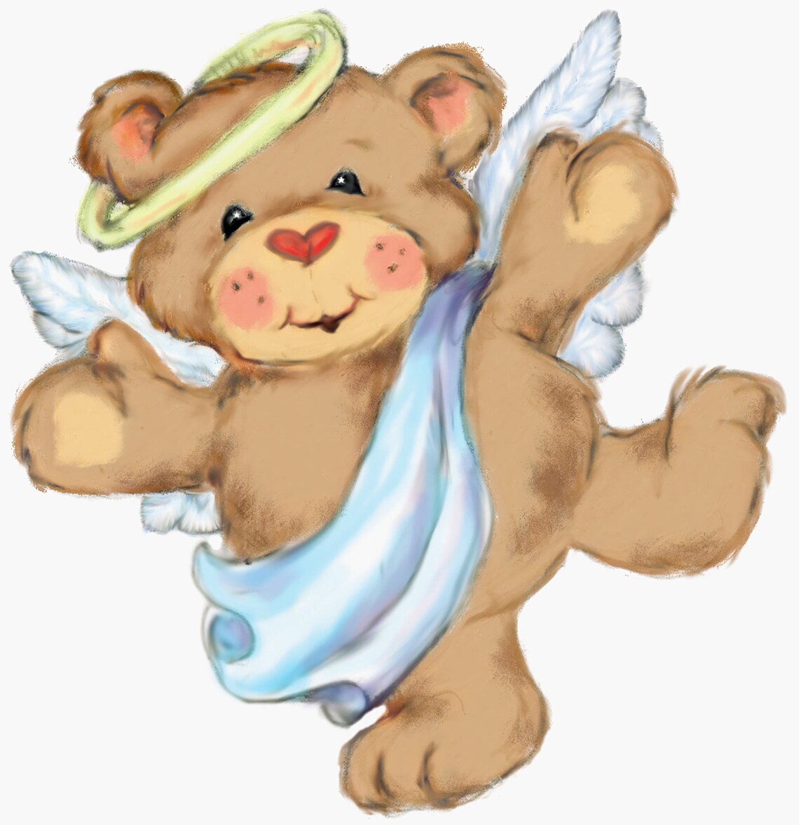 Teddy Bear Angel Cross Stitch Pattern - Etsy