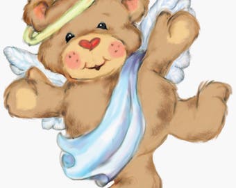 Teddy Bear Angel Cross Stitch Pattern