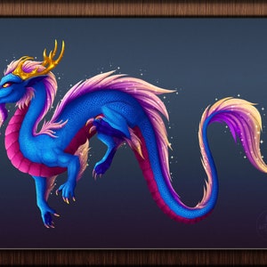 Festive Dragon Cross Stitch Pattern Designed by Diterkha