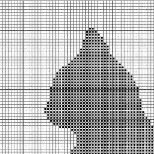 Cat Silhouette Cross Stitch Pattern 画像 2