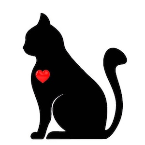 Cat Silhouette  Cross Stitch Pattern