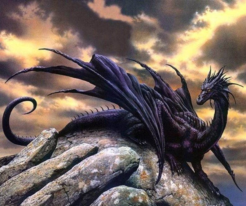 Dragon Waiting Cross Stitch Pattern