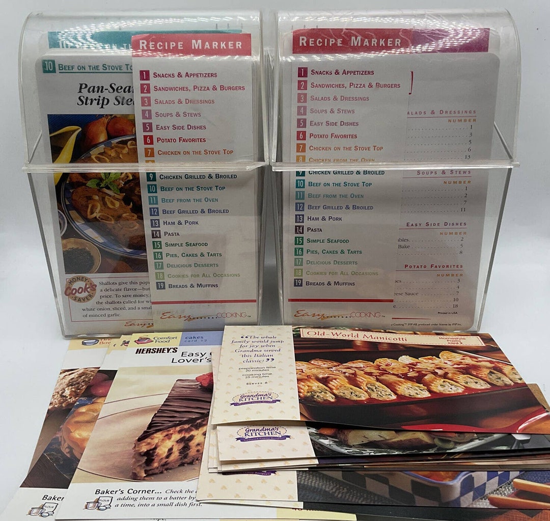 1998 Easy Everyday Cooking Recipe Cards 1-19 Over 750 Cards W - Etsy