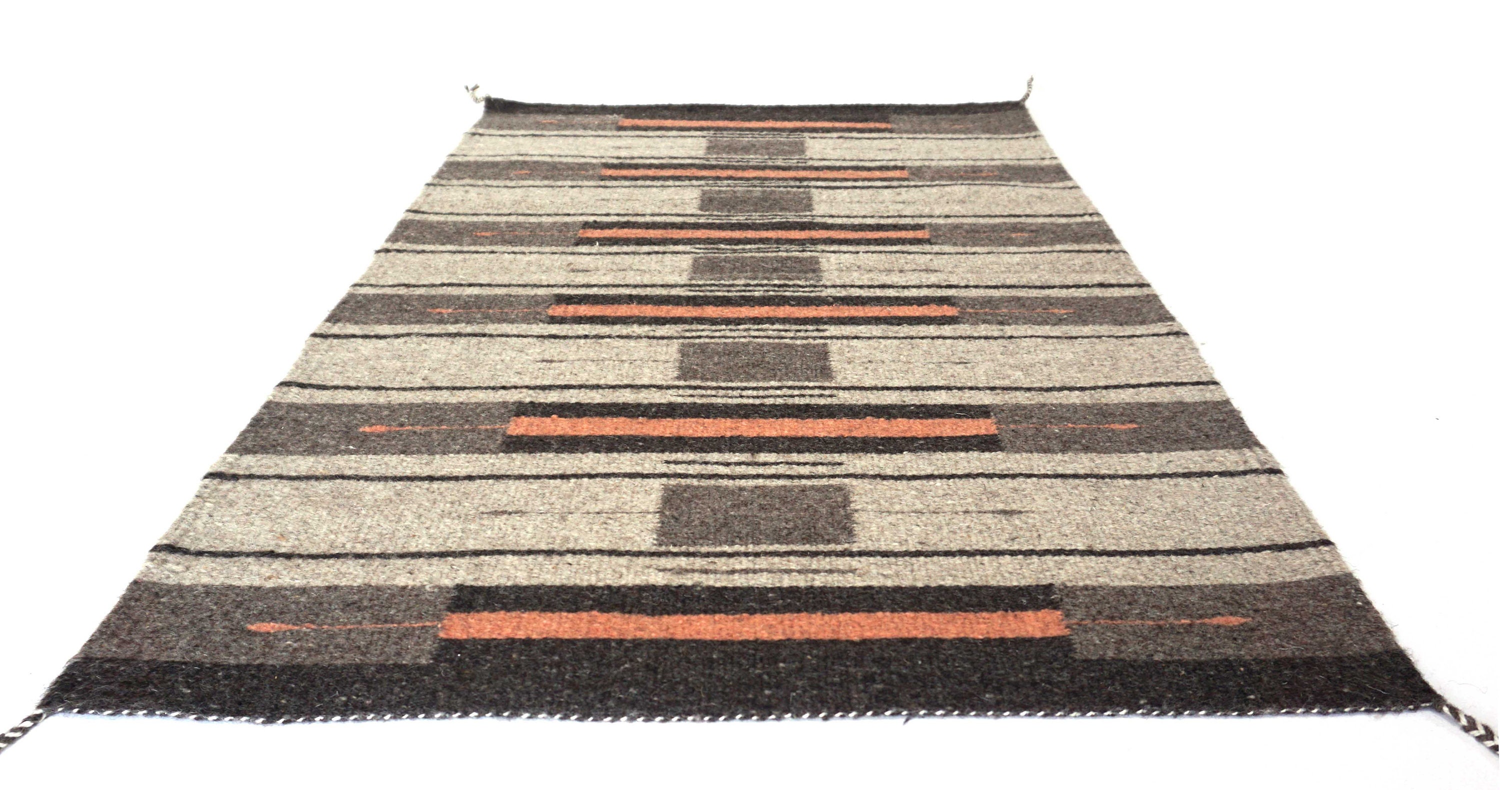 Adobe Lines. Oaxacan Wool Woven Accent Rug. 3' X 2' - Etsy