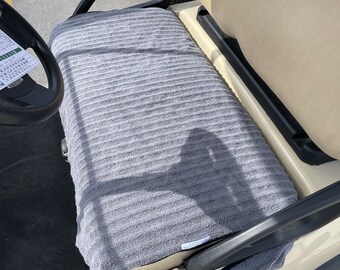 Golf Cart Seat Cover Light Gray Terry Cloth Textured - Etsy