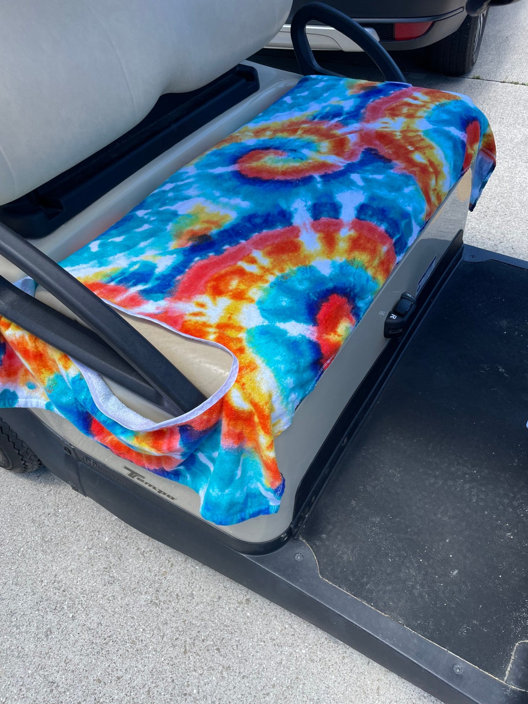 Golf Cart Seat Cover Tie Dye Terry Cloth Etsy