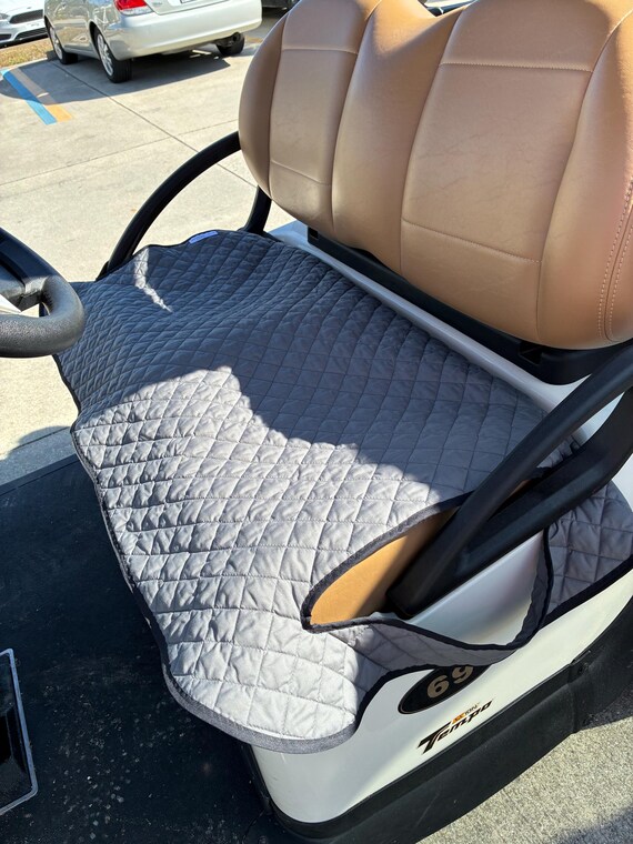 希少‼️GGR GOLF CART SEAT COVER（reversible） Golf Cart Seat Cover Gray Quilted Reversible Cotton - Etsy