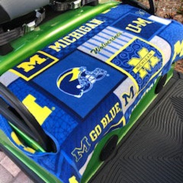 University of Michigan Golf Seat Cover Etsy