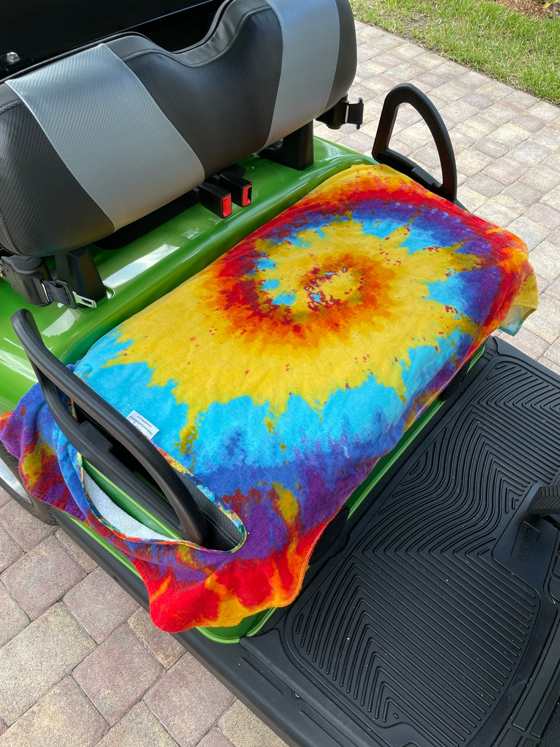 Golf Cart Seat Cover Tie Dye Terry Cloth Cover Etsy