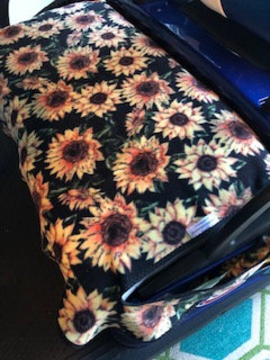 Golf Cart Seat Cover Sunflower Fleece Cover Etsy