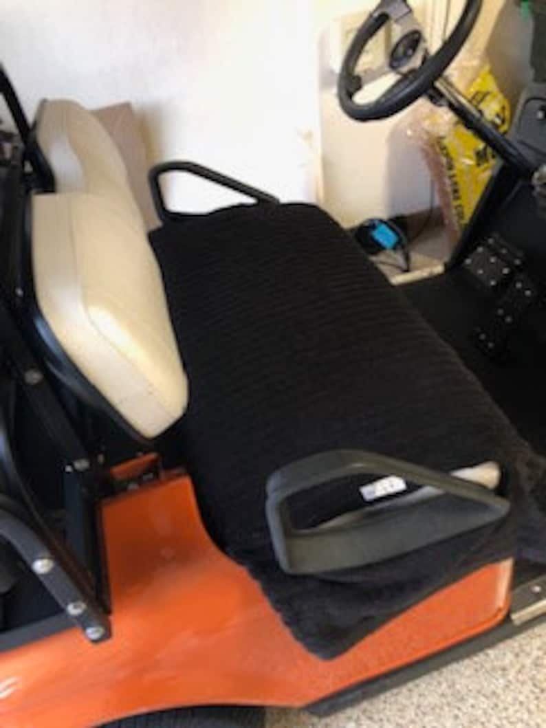 Golf Cart Seat Cover Terry Cloth Black Textured Material Etsy