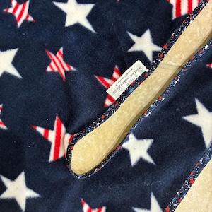 Golf Cart Seat Cover    Patriotic with stars   fleece cover