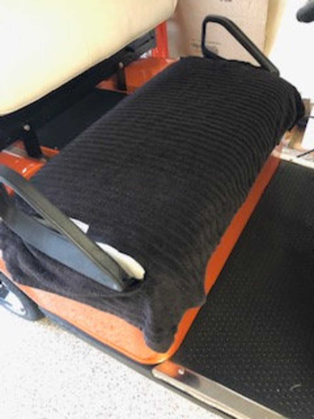 Golf Cart Seat Cover Terry Cloth Black Textured Material - Etsy