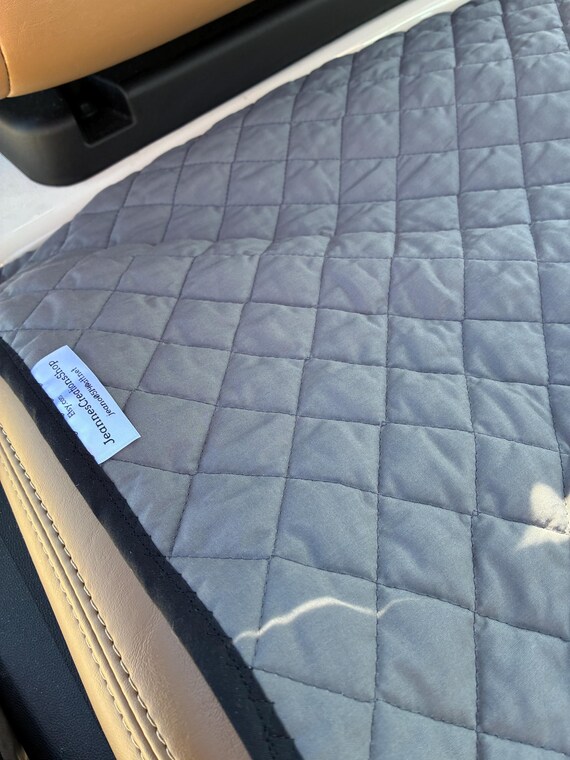 Golf Cart Seat Cover Gray Quilted Reversible Cotton - Etsy