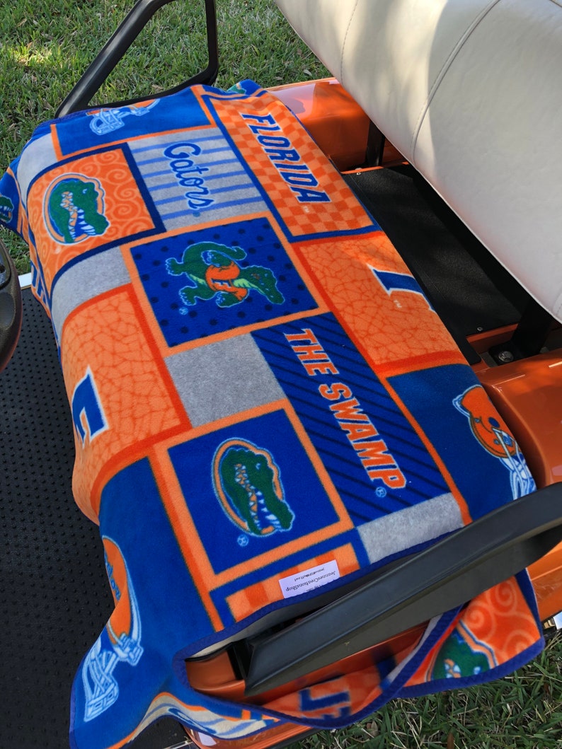 Golf Cart Seat Cover Florida Gators Fleece Cover Etsy