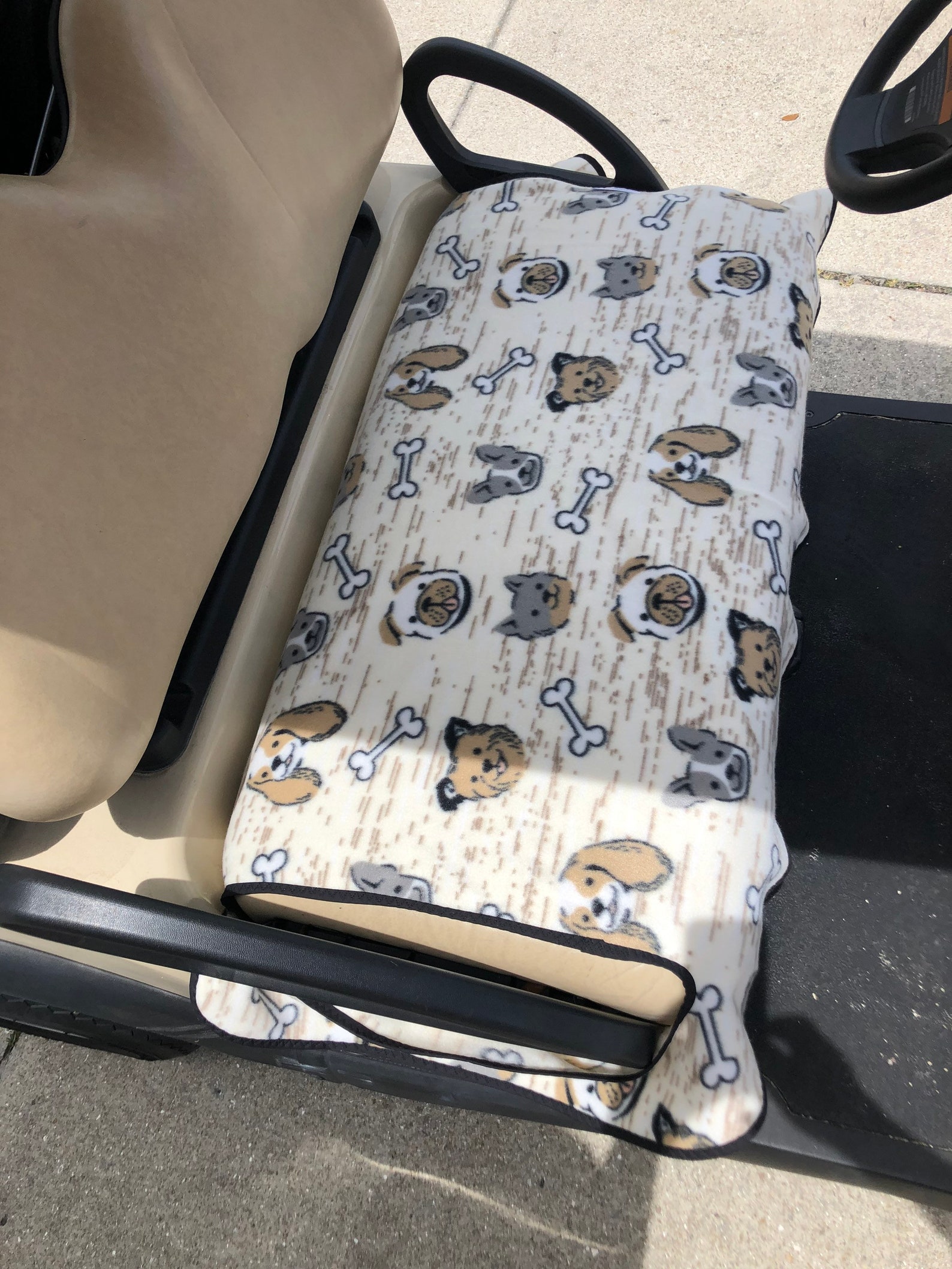 Golf Cart Seat Cover Dog Lovers Fleece cover Etsy