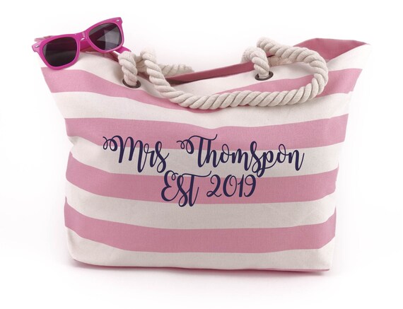 custom beach tote