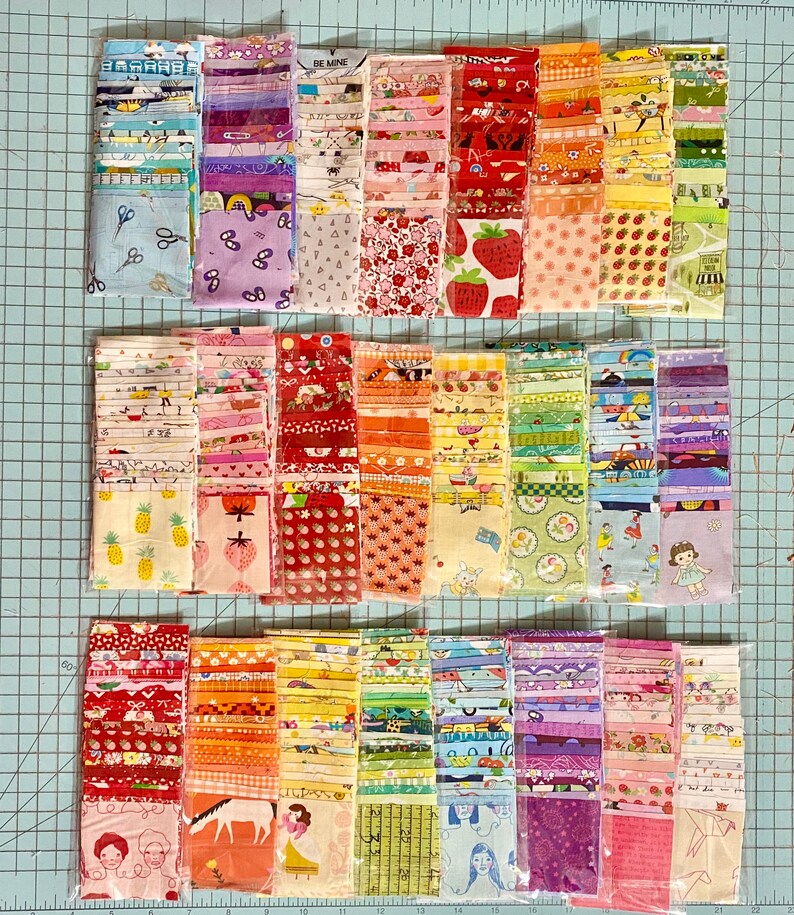 8 Mini Charm Packs One of Each Color Etsy