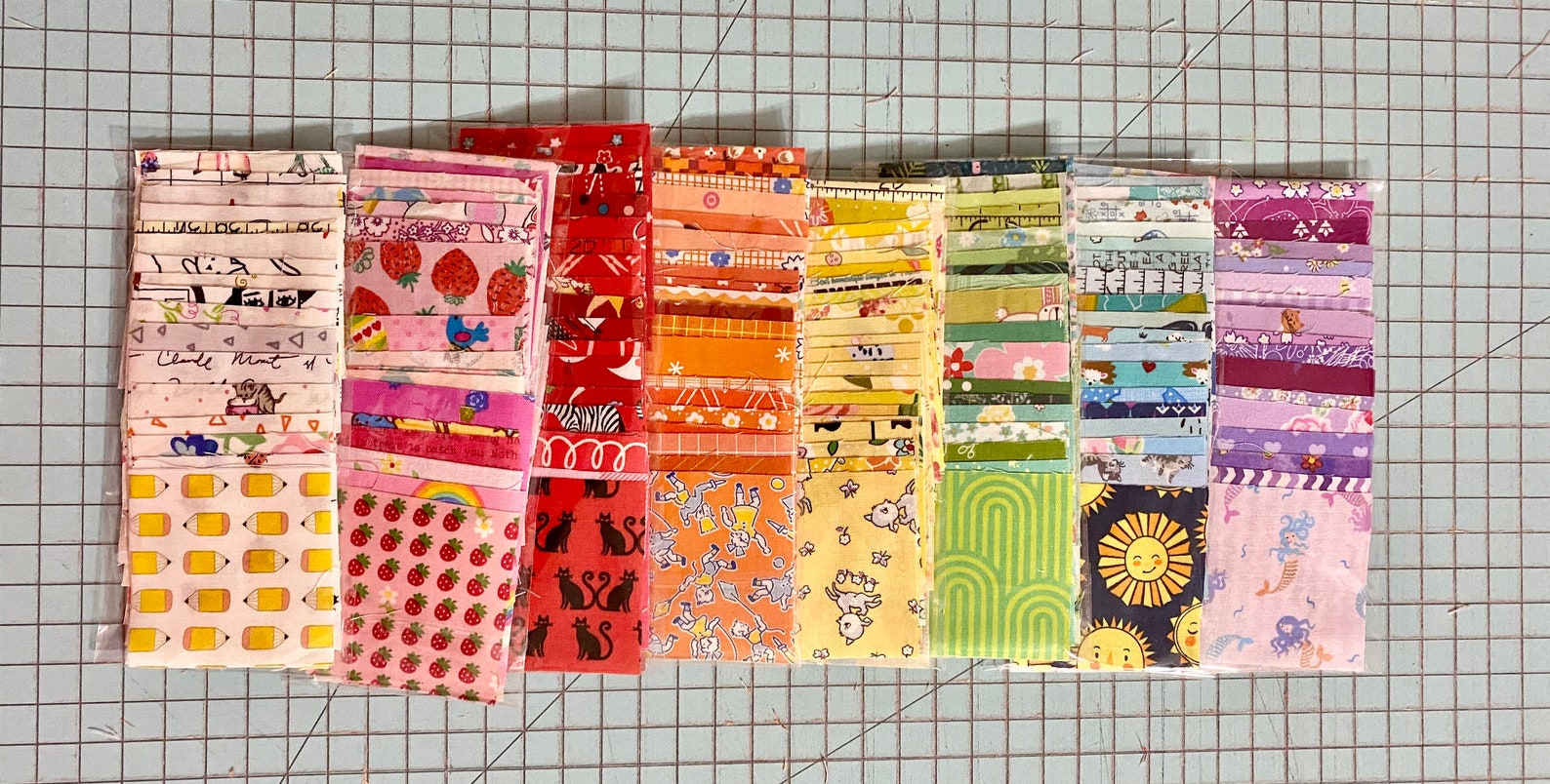 8 Mini Charm Packs One of Each Color Etsy