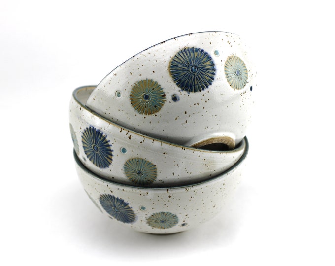 HANDMADE DANDELION BOWL - made of ceramic