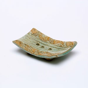 CERAMIC SOAP DISH FISH -handmade/pottery soap dish/stoneware ceramic/handmade with love/soap/shelf