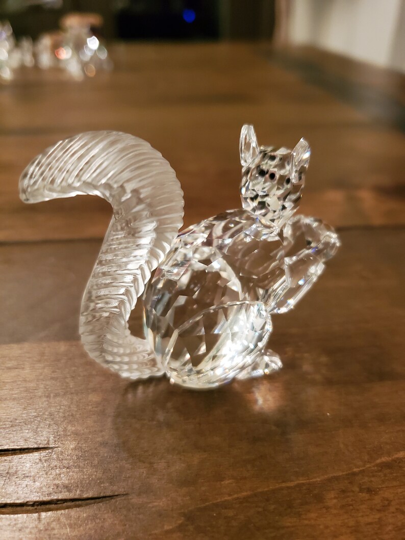 Swarovski Squirrel Swarovski crystal figurine 10th | Etsy
