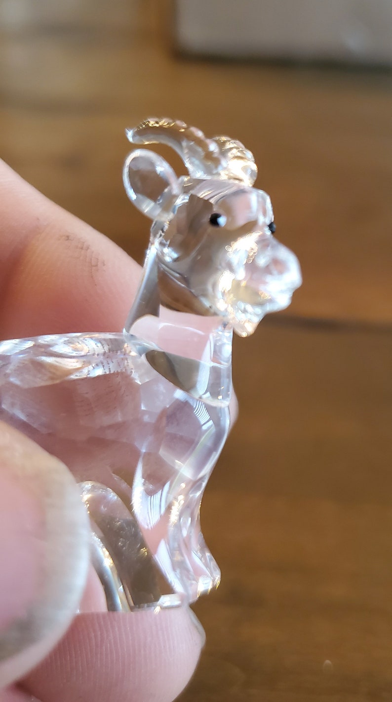 swarovski goat figurine