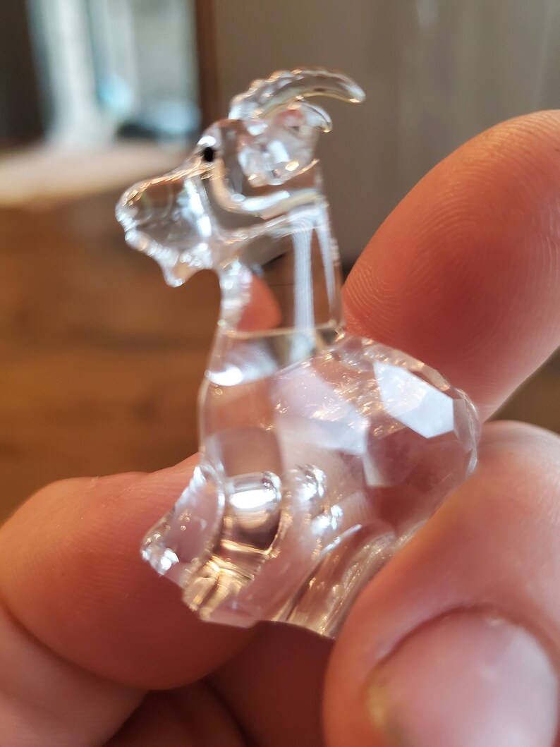 swarovski goat figurine