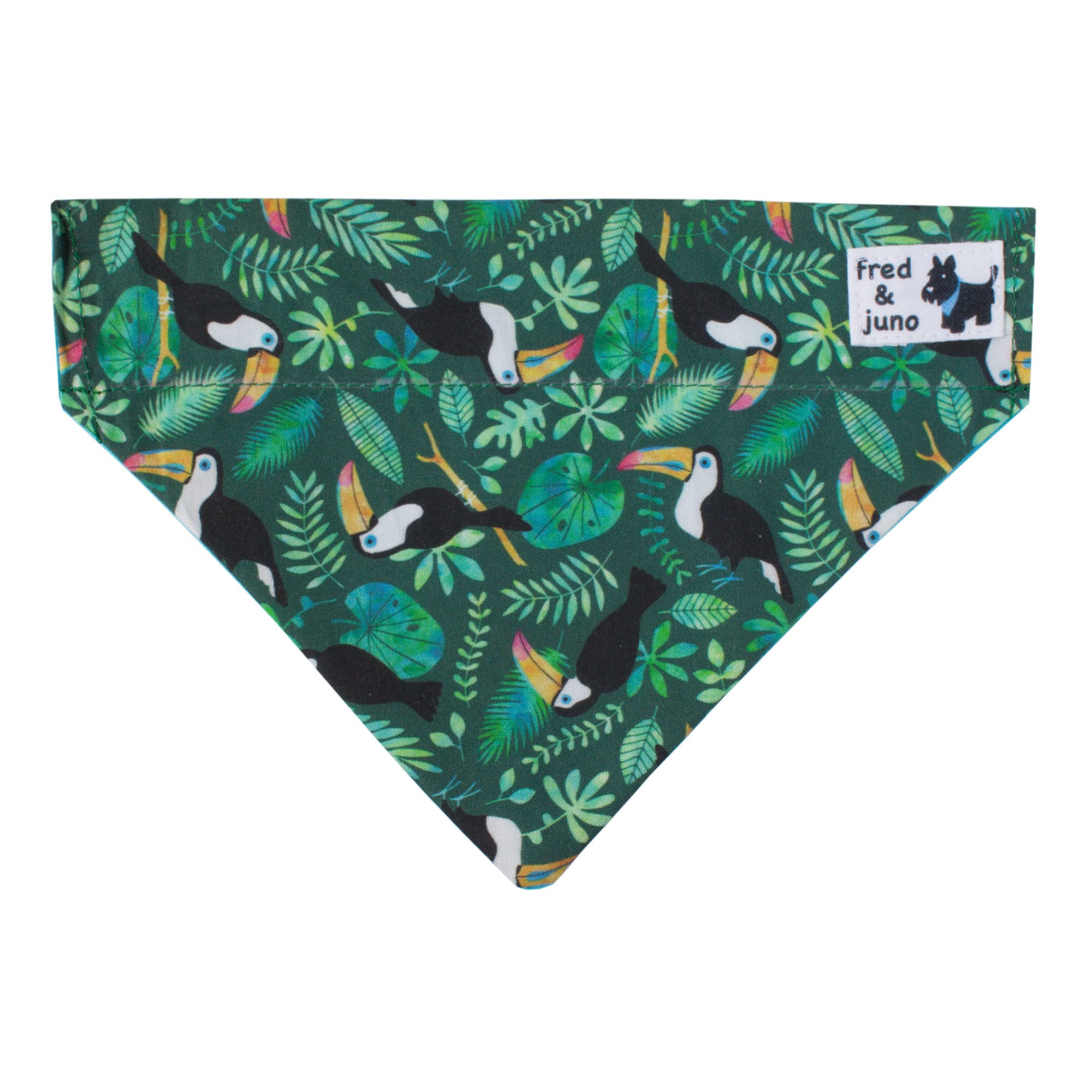 Dog Bandana Over the Collar Slipon Reversible Tropical Etsy