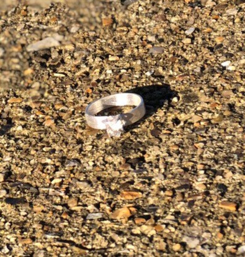 Boho Engagement ring Unique Engagement Ring Raw Stone Engagement Ring Herkimer Diamond Ring Beautiful Raw Diamond Ring
