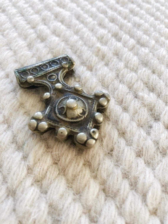Beautifully Crafted Silver Pendant from Morocco